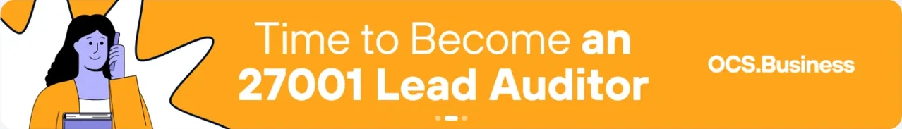 Sample image ad: Time to become an ISO 27001 Lead Auditor